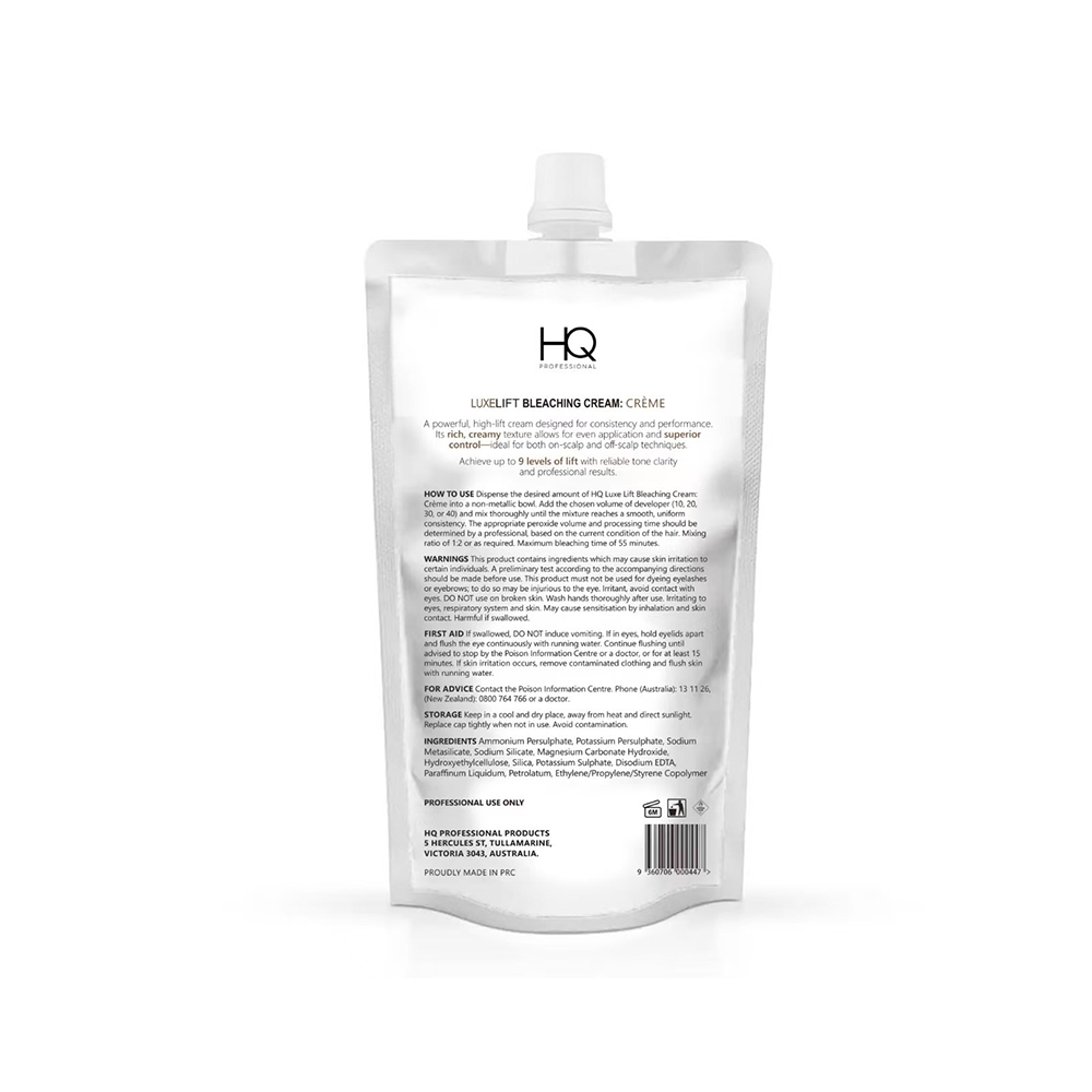 HQ Luxe Lift Bleach Cream