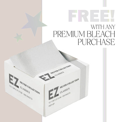 **FREE WITH PREMIUM BLEACH** EZ FOIL CLASSIC POP UP 500 SHEETS - SILVER (13 MICRON, 12.7X27.3CM)